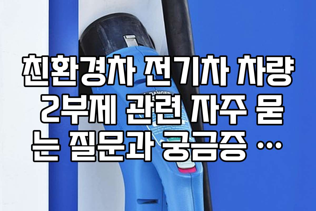 친환경차 전기차 차량 2부제 관련 자주 묻는 질문과 궁금증 해결하기 친환경차 전기차 차량 2부제 관련 자주 묻는 질문과 궁금증 해결하기