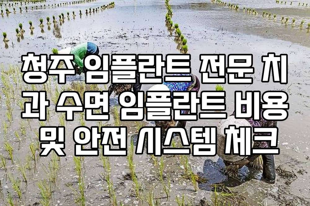 청주 임플란트 전문 치과 수면 임플란트 비용 및 안전 시스템 체크