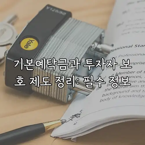 기본예탁금과 투자자 보호 제도 정리: 필수 정보